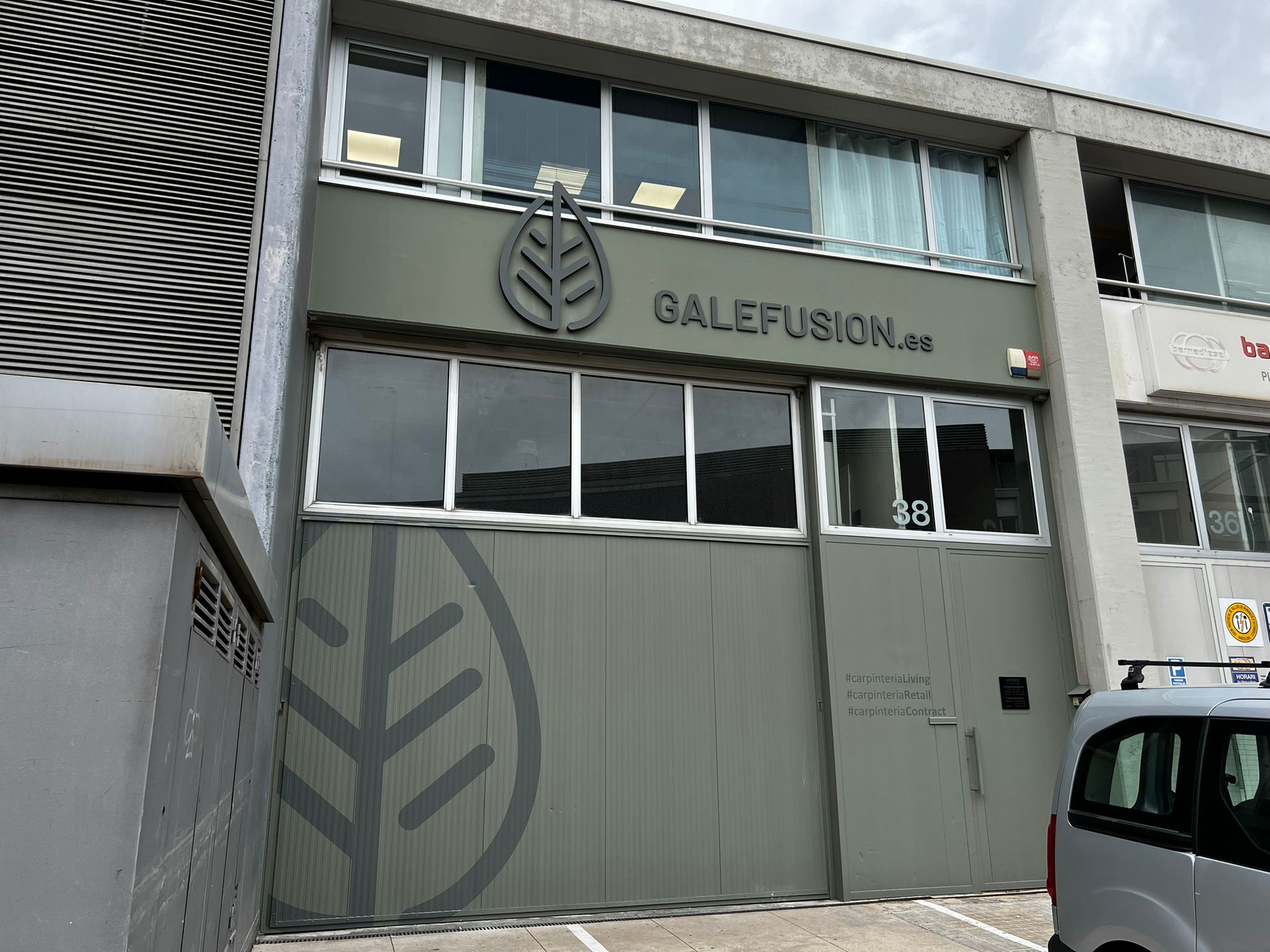 Galefusion rètol lluminós empresa industrial Barcelona