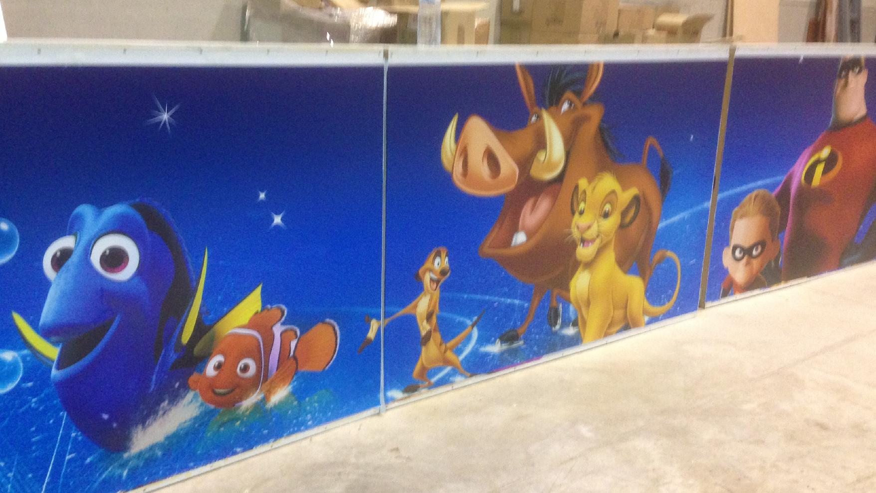 Rotulación evento Disney Barcelona
