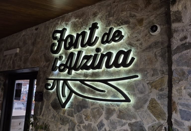 Letras corpóreas retroiluminadas para negocios modernos