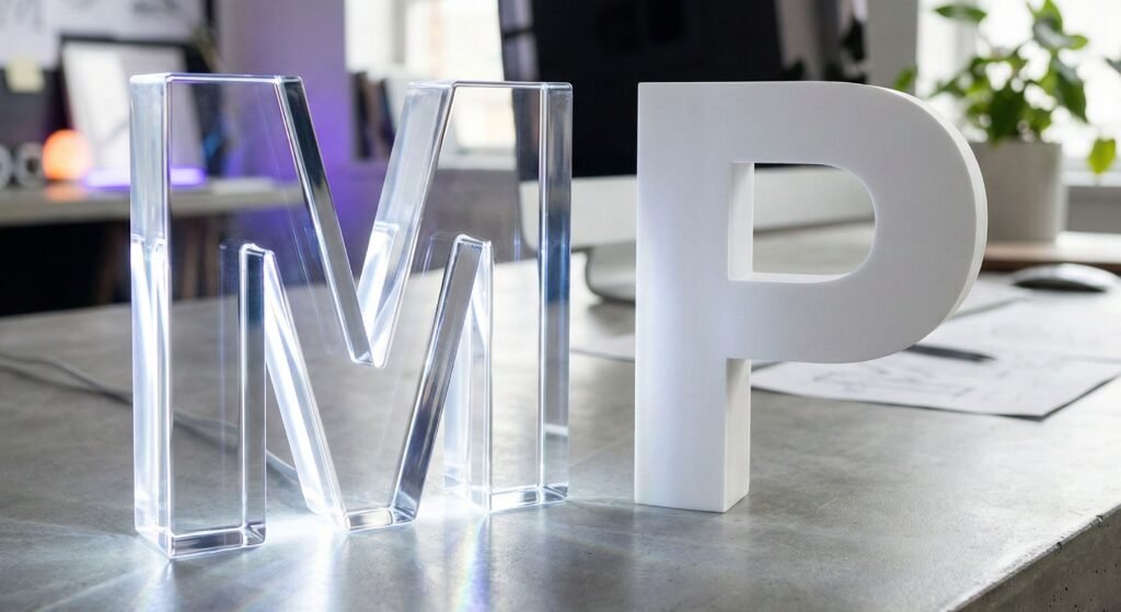 letras corporeas metacrilato pvc barcelona